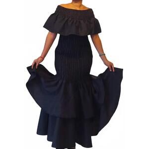 NEW INDIA BATIK fits most mermaid style dress in black